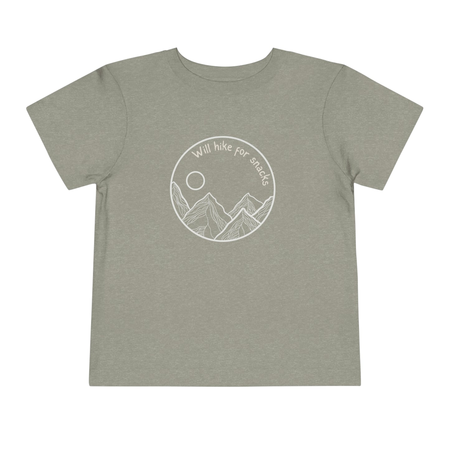 Will hike for snacks toddler's t-shirt