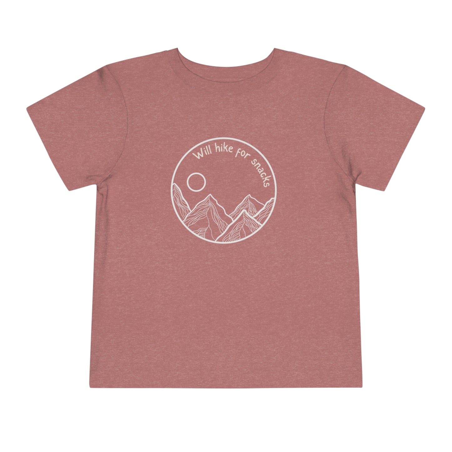 Will hike for snacks toddler's t-shirt