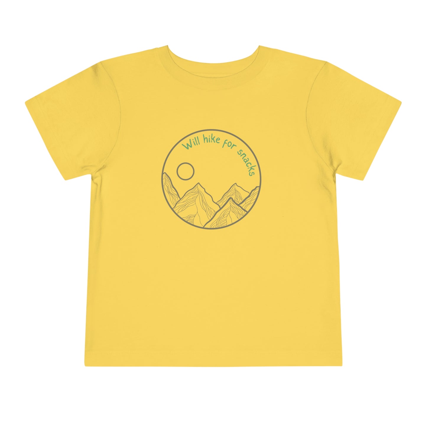 Will hike for snacks toddler's t-shirt