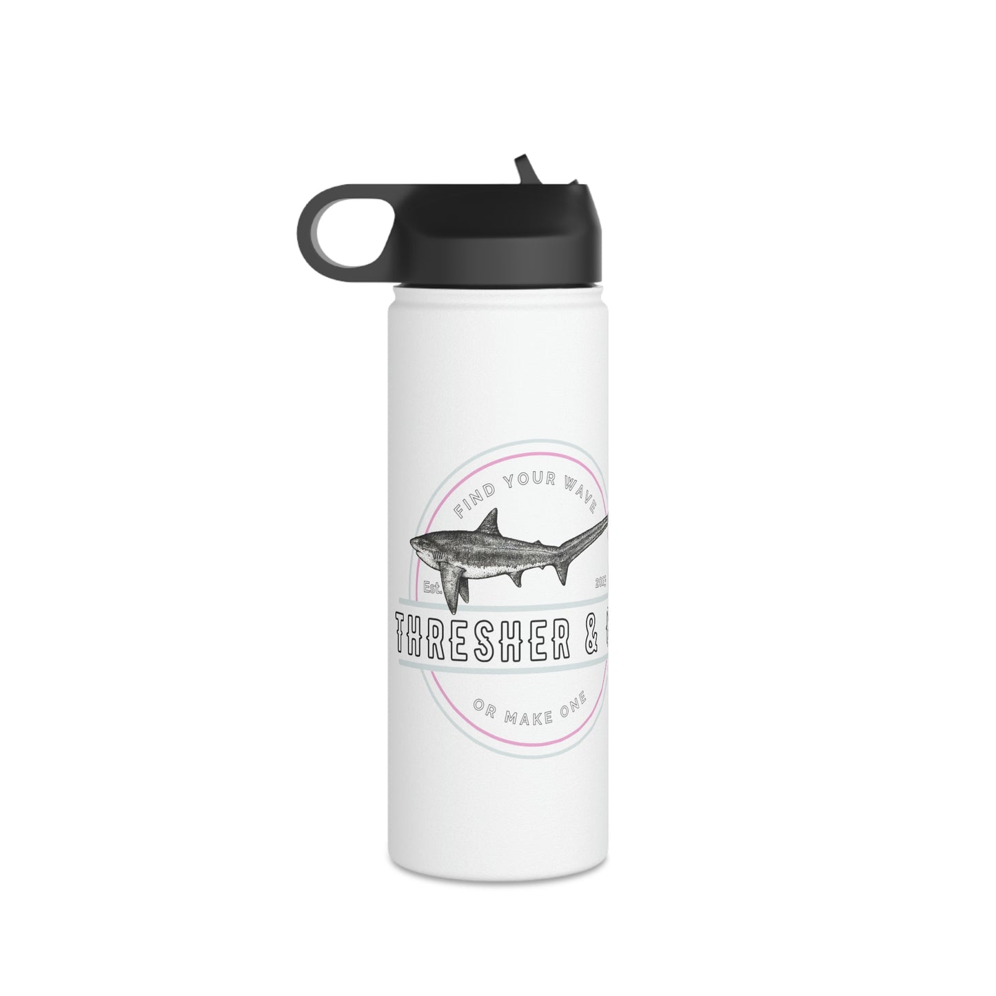 Stainless Steel Water Bottle, BPA Free (Pink)