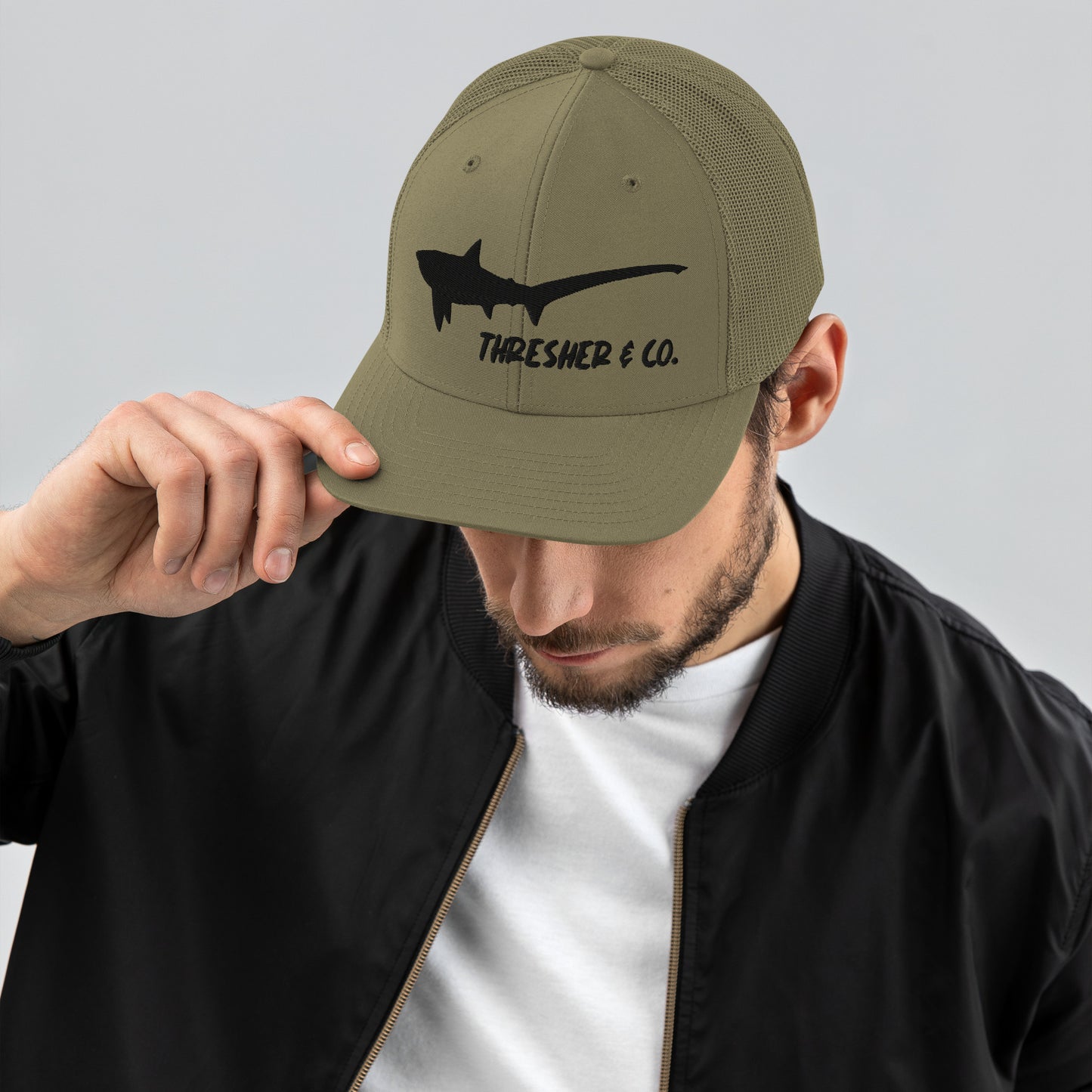 Thresher Silhouette Trucker Hat (Loden)